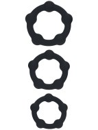 Nevibrační erekční kroužky: Set stimulačních erekčních kroužků - 3 ks (Levelz)