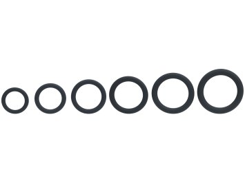 Set tenkých erekčních kroužků - 6 ks (Levelz)