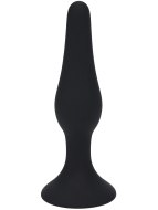 Základní anální kolíky: Silikonový anální kolík s přísavkou - vel. S (Levelz)