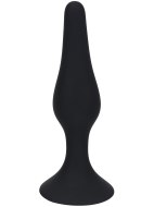 Základní anální kolíky: Silikonový anální kolík s přísavkou - vel. M (Levelz)