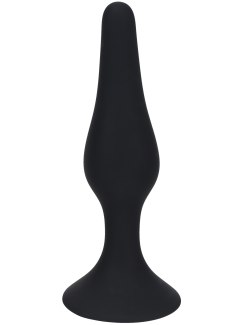 Silikonový anální kolík s přísavkou - vel. M (Levelz)