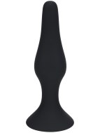 Základní anální kolíky: Silikonový anální kolík s přísavkou - vel. L (Levelz)