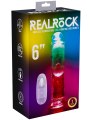 Svítící realistický vibrátor s přísavkou 6" - 15 cm (RealRock)