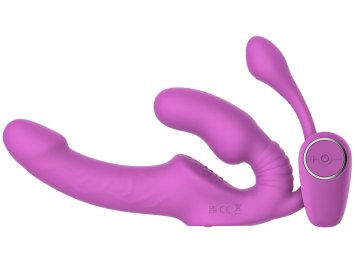 Samodržící vibrační strapon s análním stimulátorem (Teazers)