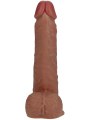Realistický přirážecí vibrátor s přísavkou 8" - 20,3 cm (RealRock)