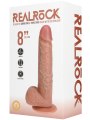 Realistický přirážecí vibrátor s přísavkou 8" - 20,3 cm (RealRock)