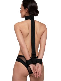 Bondage postroj s obojkem a pouty (Bedroom Fantasies)