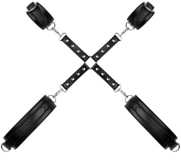 BDSM kříž s pouty na ruce a stehna (Bedroom Fantasies)