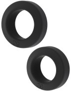 Nevibrační erekční kroužky: Set erekčních kroužků Double Stackers Medium - 2 ks (Hidden Desire)