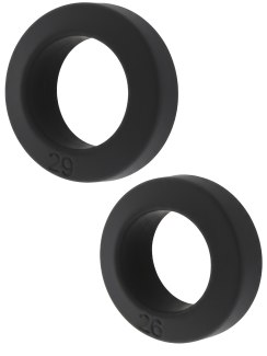Set erekčních kroužků Double Stackers Medium - 2 ks (Hidden Desire)