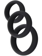 Nevibrační erekční kroužky: Set erekčních kroužků Stamina Premium - 3 ks (Hidden Desire)