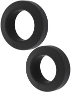 Nevibrační erekční kroužky: Set erekčních kroužků Double Stackers Large - 2 ks (Hidden Desire)
