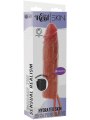Vibrační zvětšovací návlek na penis Hydrated Skin 20 cm (TOYJOY)