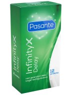 Kondomy na oddálení ejakulace: Znecitlivující kondomy Infinity X - 12 ks (Pasante)