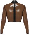 Latexový crop top s dlouhými rukávy (LATE X)