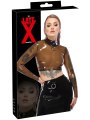 Latexový crop top s dlouhými rukávy (LATE X)