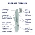 Vibrátor s králíčkem a perličkami Pearl Bunny 2 (Satisfyer)