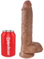 Realistické dildo s varlaty King Cock 10" (Pipedream)