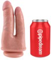 Dvojité realistické dildo King Cock Double Penetrator 6" (Pipedream)