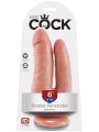 Dvojité realistické dildo King Cock Double Penetrator 6" (Pipedream)