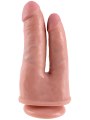 Dvojité realistické dildo King Cock Double Penetrator 6" (Pipedream)