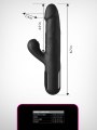Přirážecí vibrátor s králíčkem Sonix Silicone Thruster (Pipedream)