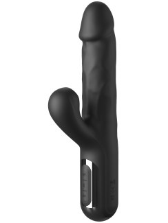 Přirážecí vibrátor s králíčkem Sonix Silicone Thruster (Pipedream)