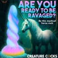 Světélkující dildo s přísavkou Moon Rider (XR Brands)