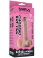 Stříkací dildo s přísavkou Soft Ejaculation Cock with Balls 9" (Lovetoy)
