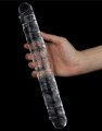 Oboustranné dildo Flawless Clear 12" (Lovetoy)