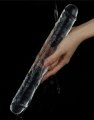 Oboustranné dildo Flawless Clear 12" (Lovetoy)