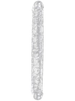 Oboustranné dildo Flawless Clear 12" (Lovetoy)