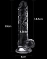 Dildo s přísavkou Flawless Clear 7,5" (Lovetoy)