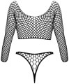 Síťované body s dlouhými rukávy Fantasy (Cottelli)