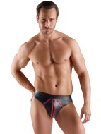 Pánská tanga: Wetlook pánská tanga s červenými linkami (Svenjoyment)