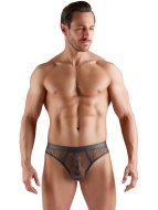 Pánská tanga: Síťovaná pánská tanga s ozdobnými kroužky (Svenjoyment)