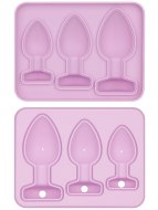 Lechtivé doplňky a dárky na párty, narozeniny a oslavy: Silikonová forma na anální kolíky z ledu Butt Plug (Lovetoy)