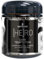 Svíčky s masážními oleji: Masážní svíčka (HE)RO Dark Temptation - 113 g (Sensuva)