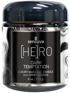 Masážní svíčka (HE)RO Dark Temptation - 113 g (Sensuva)