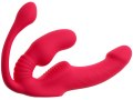Vibrační samodržící připínák s análním vajíčkem Triple Teaser RC (Strapless Strap-On)