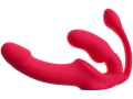 Vibrační samodržící připínák s análním vajíčkem Triple Teaser RC (Strapless Strap-On)
