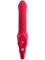 Vibrační samodržící připínák s análním vajíčkem Triple Teaser RC (Strapless Strap-On)