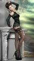 Samodržící punčochy s lesklou výšivkou (Ballerina’s Secret)