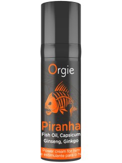 Stimulační krém na podporu erekce Piranha - 15 ml (Orgie)