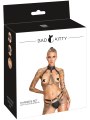 Řemínková BDSM souprava s řetízky (Bad Kitty)