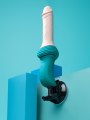 Přirážecí vibrátor s odnímatelnou přísavkou Thrusting Dildo Machine (b-Vibe)