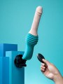 Přirážecí vibrátor s odnímatelnou přísavkou Thrusting Dildo Machine (b-Vibe)