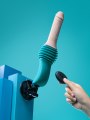 Přirážecí vibrátor s odnímatelnou přísavkou Thrusting Dildo Machine (b-Vibe)