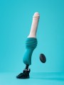 Přirážecí vibrátor s odnímatelnou přísavkou Thrusting Dildo Machine (b-Vibe)
