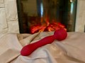 Hřejivá masážní hlavice/vibrátor Heating Wand Red (Lola Games)